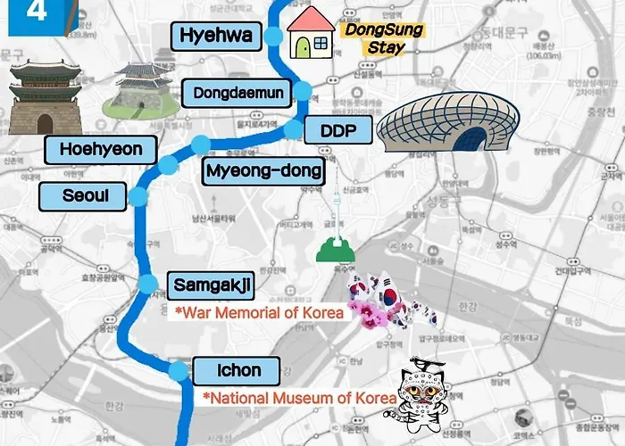 동숭스테이ㅣ4 Min To Hyehwa Station アパート *